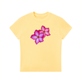 Butter Yellow Floral Baby Tee