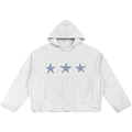 Gingham Star Oversized Hoodie