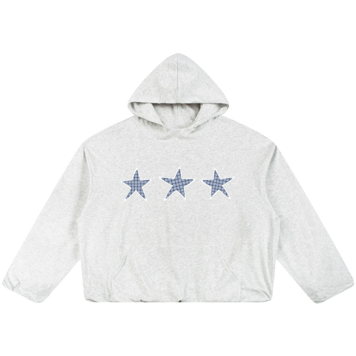 Gingham Star Oversized Hoodie