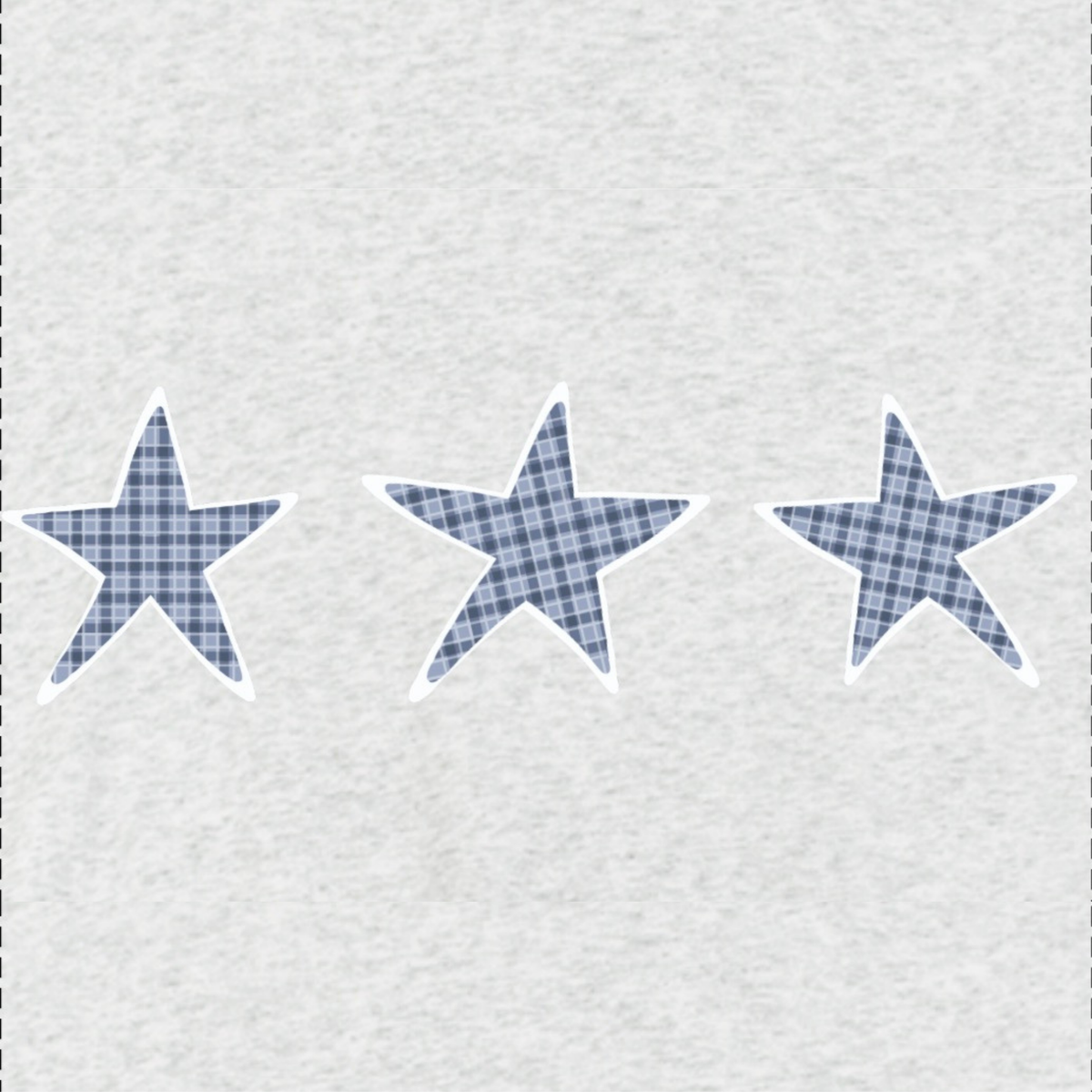 Gingham Star Oversized Hoodie