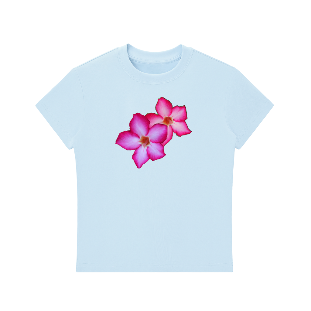 Baby Blue Floral Baby Tee