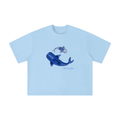 Blue Whale Shark Oversized Tee