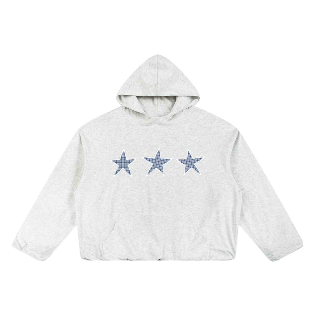 Gingham Star Oversized Hoodie
