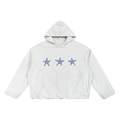 Gingham Star Oversized Hoodie