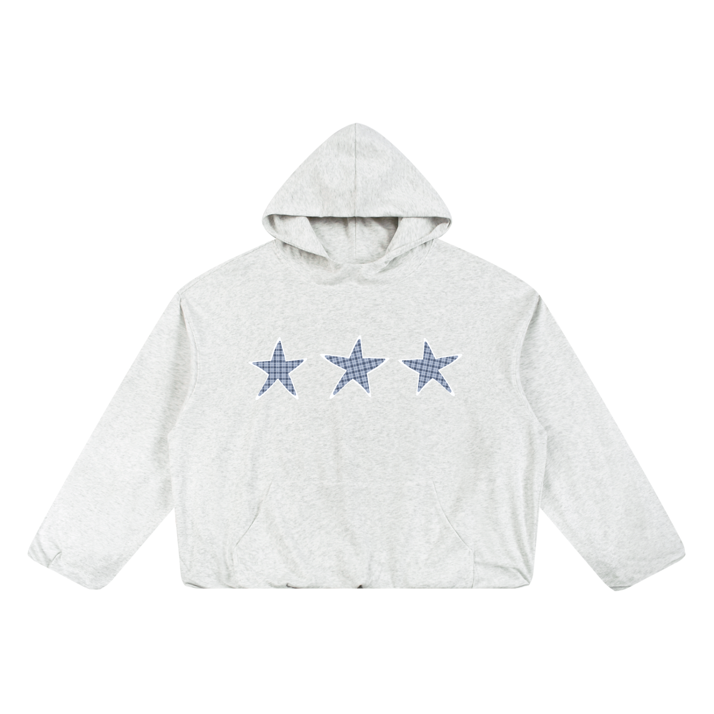 Gingham Star Oversized Hoodie