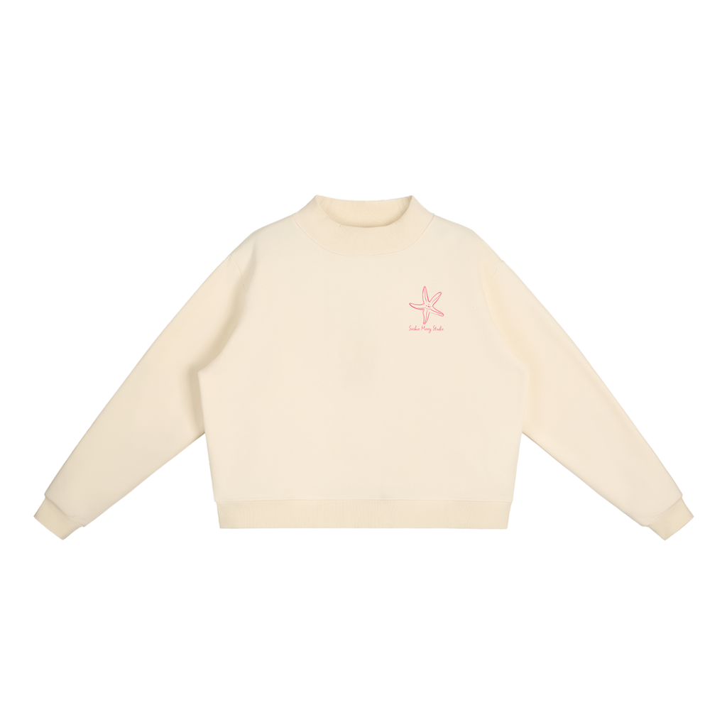 Tick Tack Toe Mock Neck Crewneck