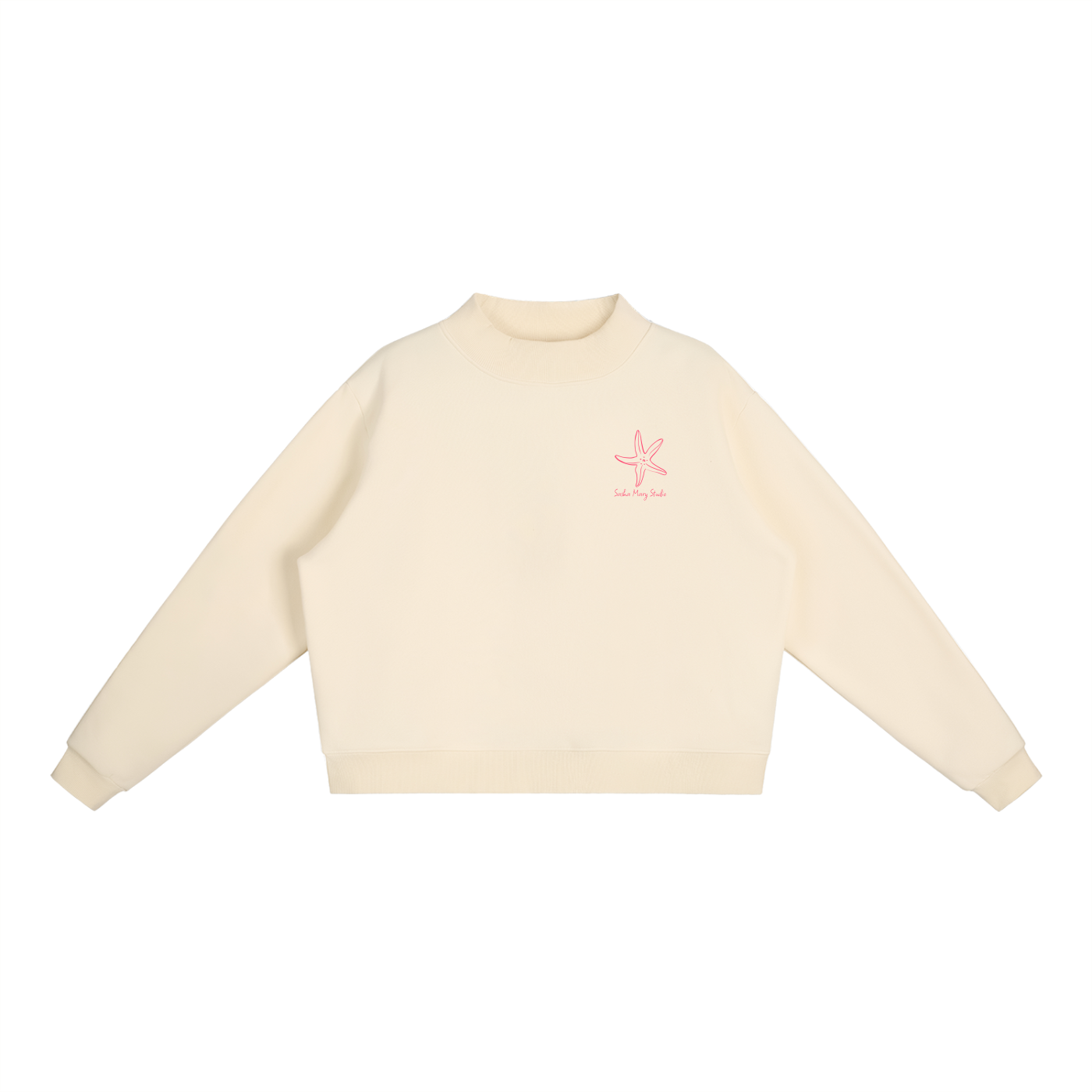 Tick Tack Toe Mock Neck Crewneck